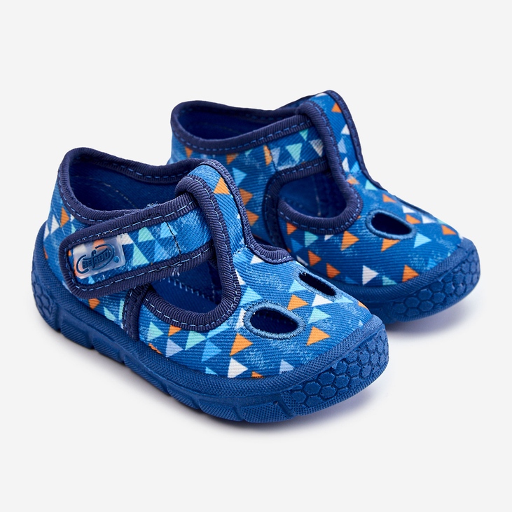 BEFADO S.A. Scarpe Pantofole Befado Triangoli 533P023 Blu 1