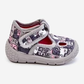 BEFADO S.A. Pantofole per scarpe per bambini Befado Kotki 630P001 grigio 2