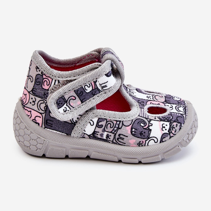 BEFADO S.A. Pantofole per scarpe per bambini Befado Kotki 630P001 grigio 2
