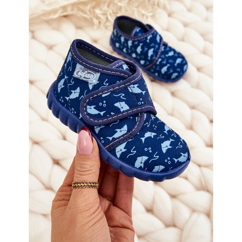 BEFADO S.A. Pantofole Scarpe per Bambini Befado Sharks 465P089 Blu Navy 1