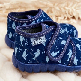 BEFADO S.A. Pantofole Scarpe per Bambini Befado Sharks 465P089 Blu Navy 2