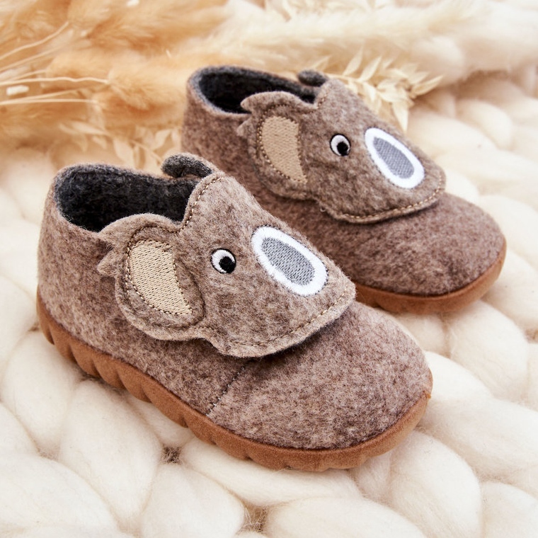 BEFADO S.A. Pantofole per bambini Befado Koala 620P002 Beige marrone 2