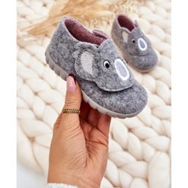 BEFADO S.A. Pantofole per bambini Befado Koala 620P001 Grigio 1