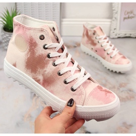 Sneakers alla caviglia da donna beige Big Star LL274048 1
