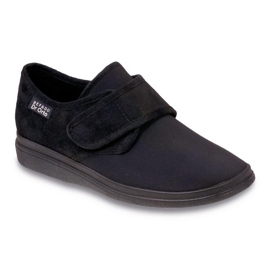 Dr.tori Befado maschile Slifors PU su velcro 036m006 nero 1