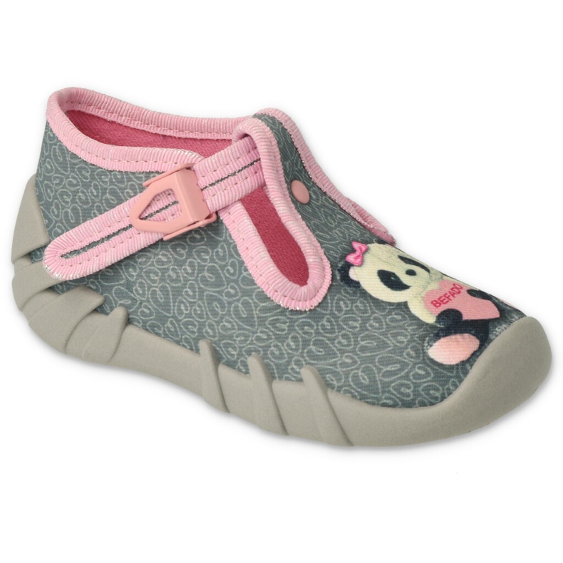 BEFADO S.A. Scarpe per bambini Befado 110P470 rosa grigio 1