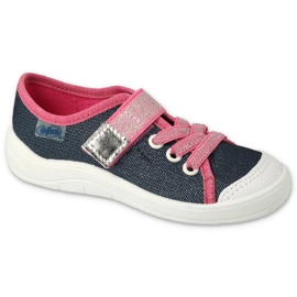 Scarpe per bambini Befado 351X001 blu navy rosa argento 1