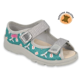 Scarpe per bambini Befado 869Y166 grigio verde 1