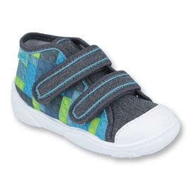 Scarpe per bambini Befado arancione 212P063 blu grigio 1