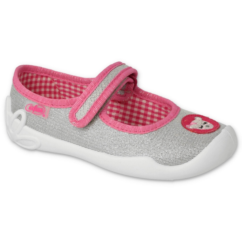 Scarpe per bambini Befado 114X501 rosa d'argento grigio 1