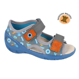 Scarpe per bambini Befado pu 065P160 blu grigio 1