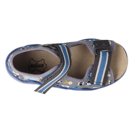 Scarpe per bambini gialle Befado 350P034 blu 1