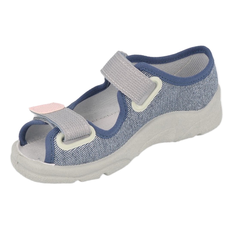 Sandali per bambini Befado con velcro 969X167 blu-grigio 1