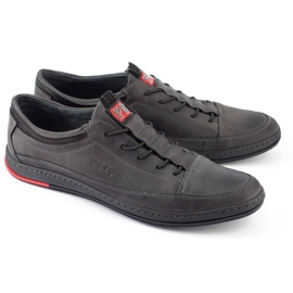 Polbut Scarpe casual in pelle da uomo grigie K22 grigio 2
