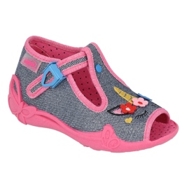 Pantofole per bambini Befado 213P134 rosa 3