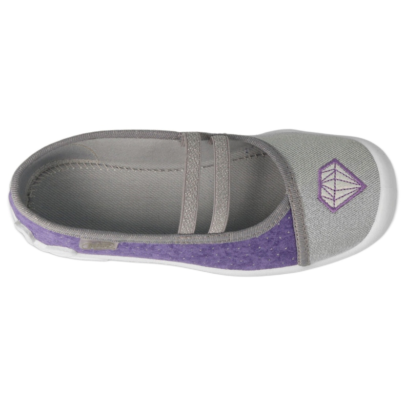Scarpe per bambini Befado 116Y314 viola d'argento grigio 2