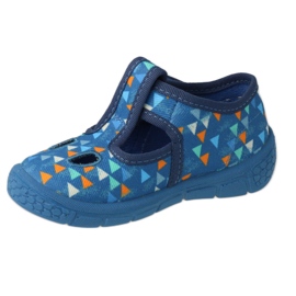 Slifori per bambini di Befado 533P023 Blue Triangles 1