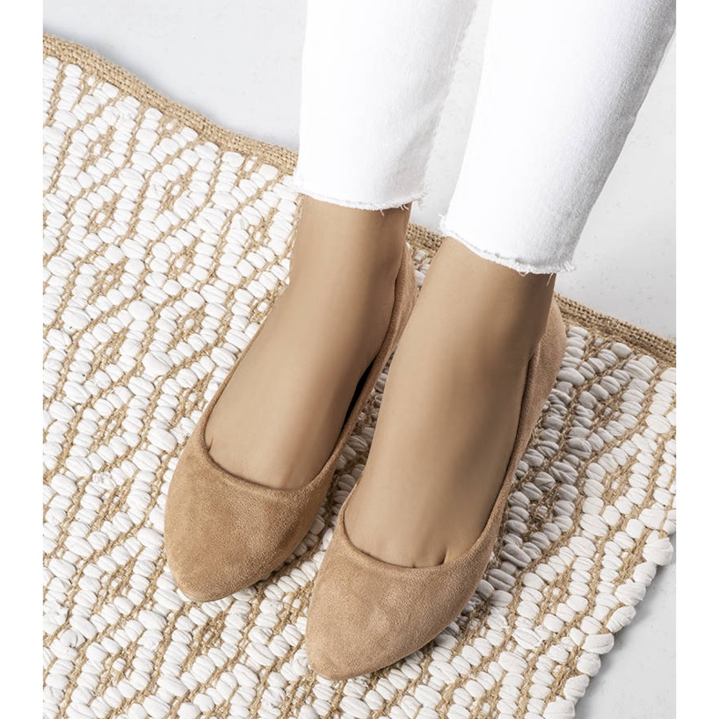 PA1 Ballerine in ecopelle beige di Logan 1