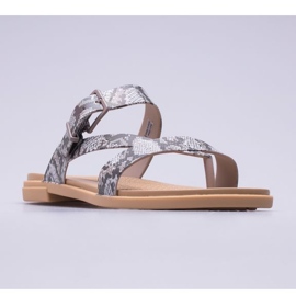 Crocs Tulum Toe Post Sandalo W 206108-15W beige marrone 1