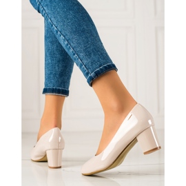 Goodin Eleganti Décolleté Laccate beige 1