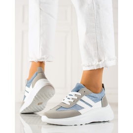 Vinceza VINCENZA scarpe da ginnastica sportive bianca blu grigio 1