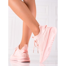 Sweet Shoes Scarpe sportive in tessuto rosa 1
