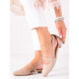 T.Sokolski Ballerine Beige Con Un Taglio 1