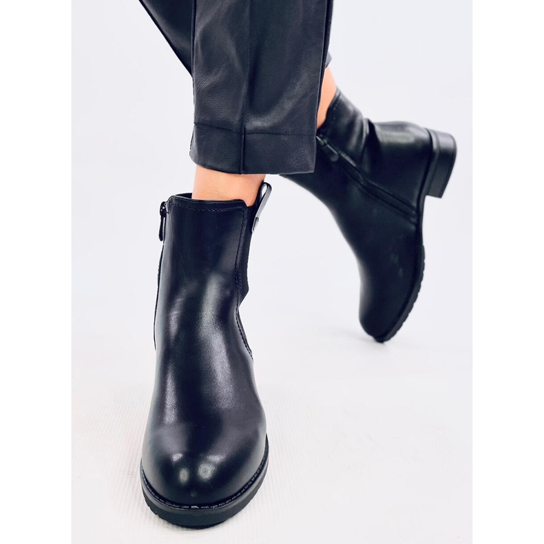 Stivali Chelsea da donna Robin Black nero 1