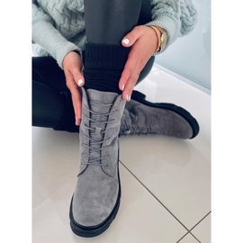 PA1 Stivali stringati in camoscio Lavey Grey grigio 1