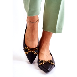 WS1 Ballerine Da Donna In Spitz Con Ornamento Carlos Nero 5