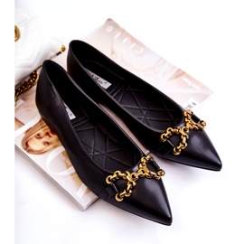 WS1 Ballerine Da Donna In Spitz Con Ornamento Carlos Nero 4