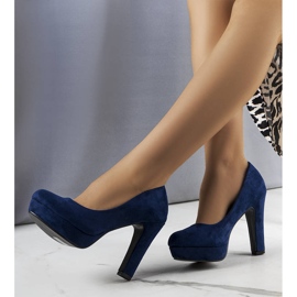 PA1 Décolleté blu con tacco alto di Tatum blu navy 1