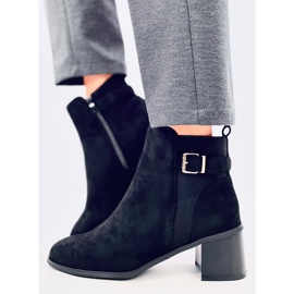 Stivali con tacco alto di Cyndi Black Suede nero 2