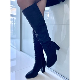 PA1 Stivali classici Vilma neri con tacco nero 1