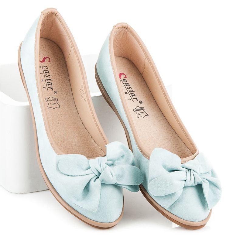 Seastar Ballerine in camoscio blu 2