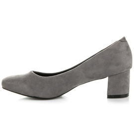 Vices New Collection Décolleté classiche in pelle scamosciata grigio 2
