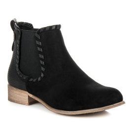 Erynn Stivaletti Chelsea in pelle scamosciata nero 1