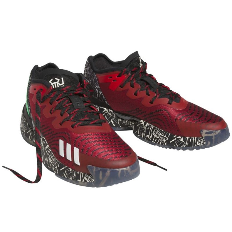 Scarpe da basket Adidas DONIssue 4 IF2162 rosso chiaretto 1