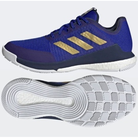 Scarpe da pallavolo adidas CrazyFlight Mid M HQ3488 blu blu 1