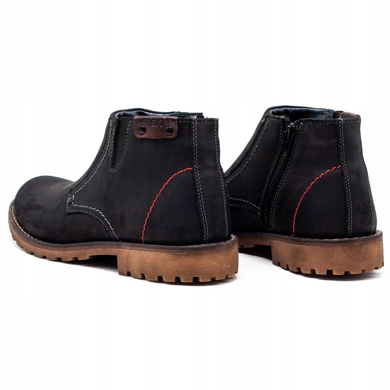 Olivier Stivali da uomo 815 Scarpe in pelle nera nero 4