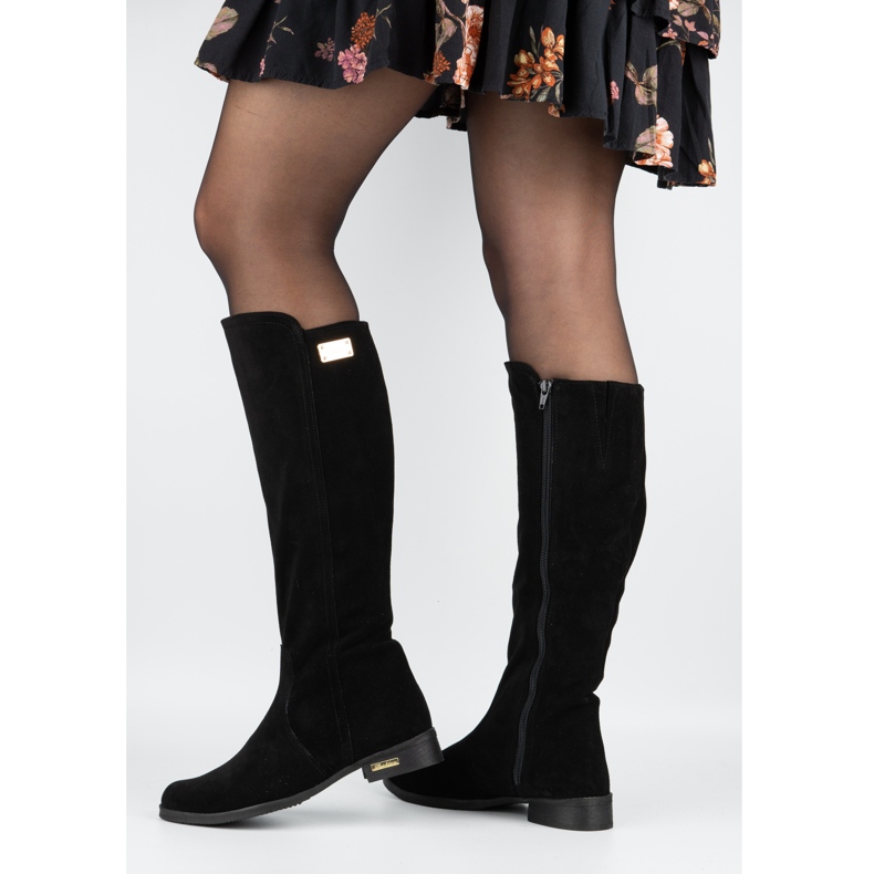 Olivier Stivali da donna in pelle alla moda neri neri nero 3