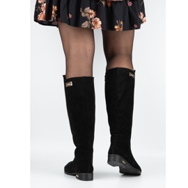 Olivier Stivali da donna in pelle alla moda neri neri nero 2
