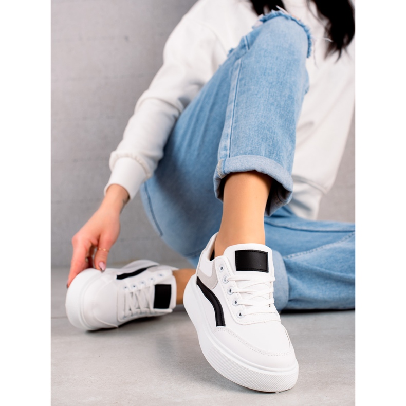 Weide Scarpe Casual Sulla Piattaforma bianca 2