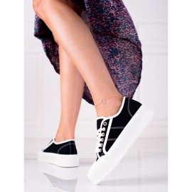 SHELOVET Scarpe Da Ginnastica Su Un'ampia Piattaforma nero 1