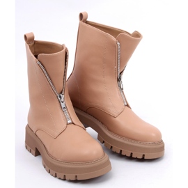 Stivali militari Laura Camel beige 1