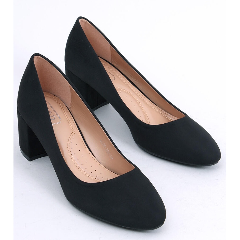 Décolleté con tacco basso di Louise Black nero 2