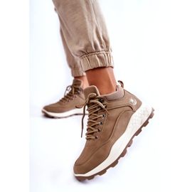PA1 Calde scarpe da trekking da donna Trappers Beige Otto 1