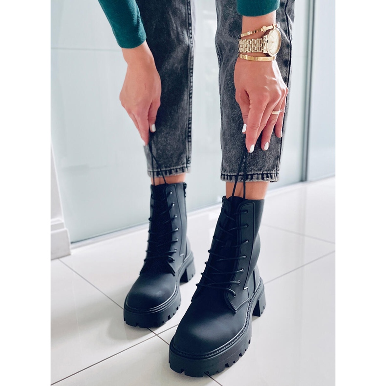 PA1 Stivali stringati Tamar Black nero 1