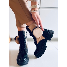 Stivali stringati Victor Beige 1