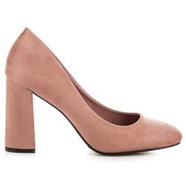 Seastar Décolleté in pelle scamosciata rosa 1